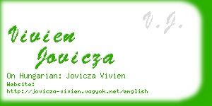 vivien jovicza business card